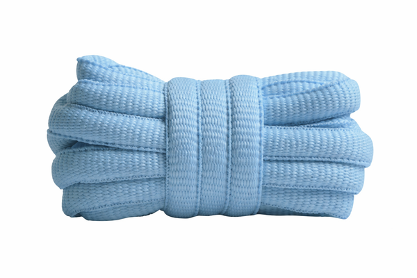 Lace Oval Sky Blue 140cm
